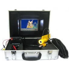 420TVL SHARP CCD 6mm Underwater Scuba Camera with 60ft 20M Cable and LED Light 7-Inch LCD Screen
